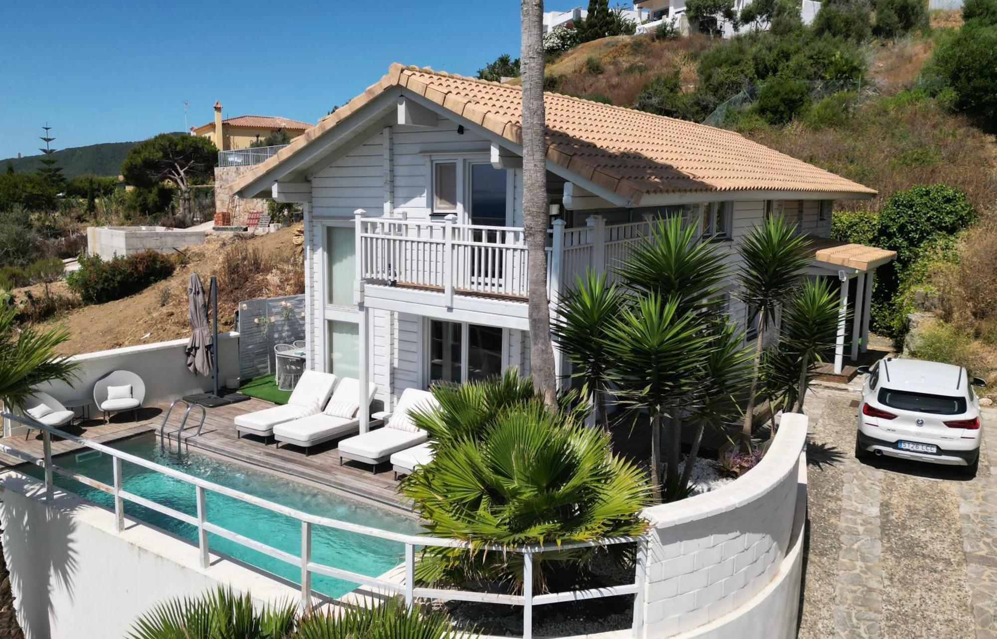 Increible Villa De Madera Con Vistas Al Mar Algeciras Exteriér fotografie